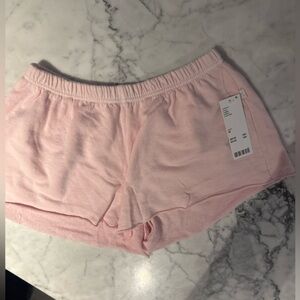 Out From Under Pink Lounge Shorts XS Soft Cozy Elastic Waist NWT